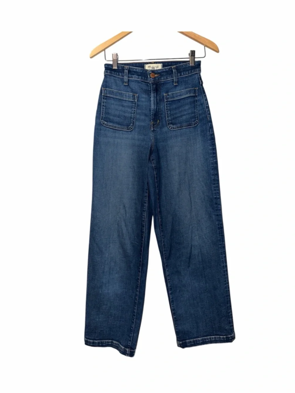 Madewell The Emmett Wide-Leg Full Curvy Jeans Size 26 - Picture 3 of 9